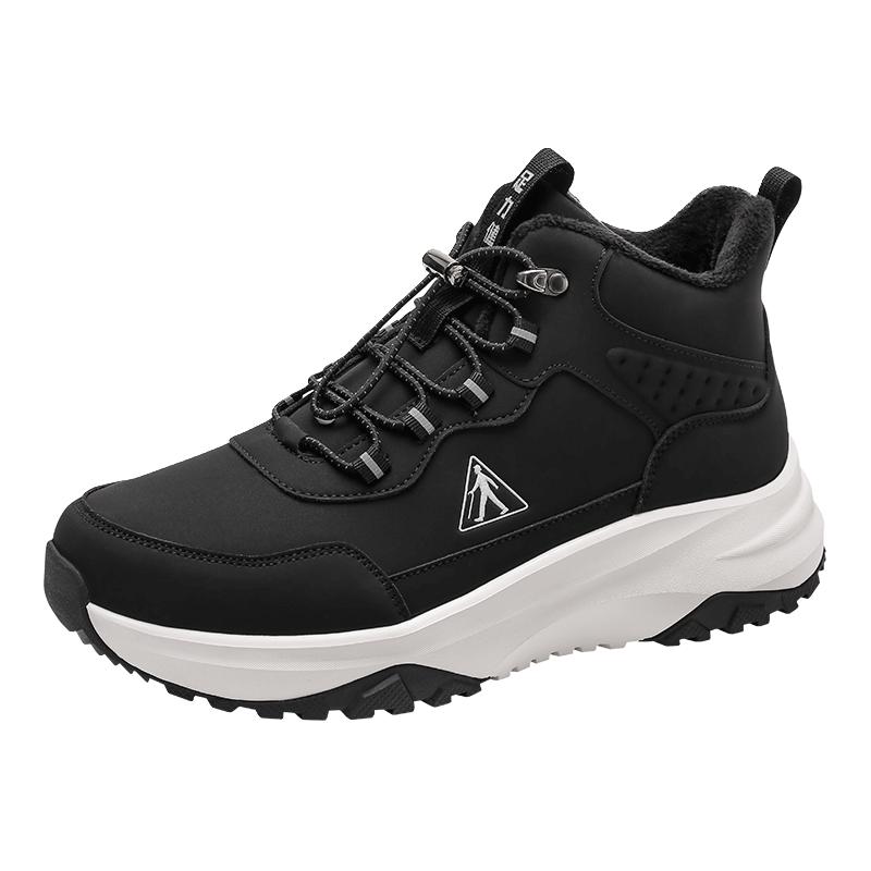 足力健 老人鞋冬季加厚加绒雪地靴保暖鞋25932018J 男 黑色 40 118.05元（需用券