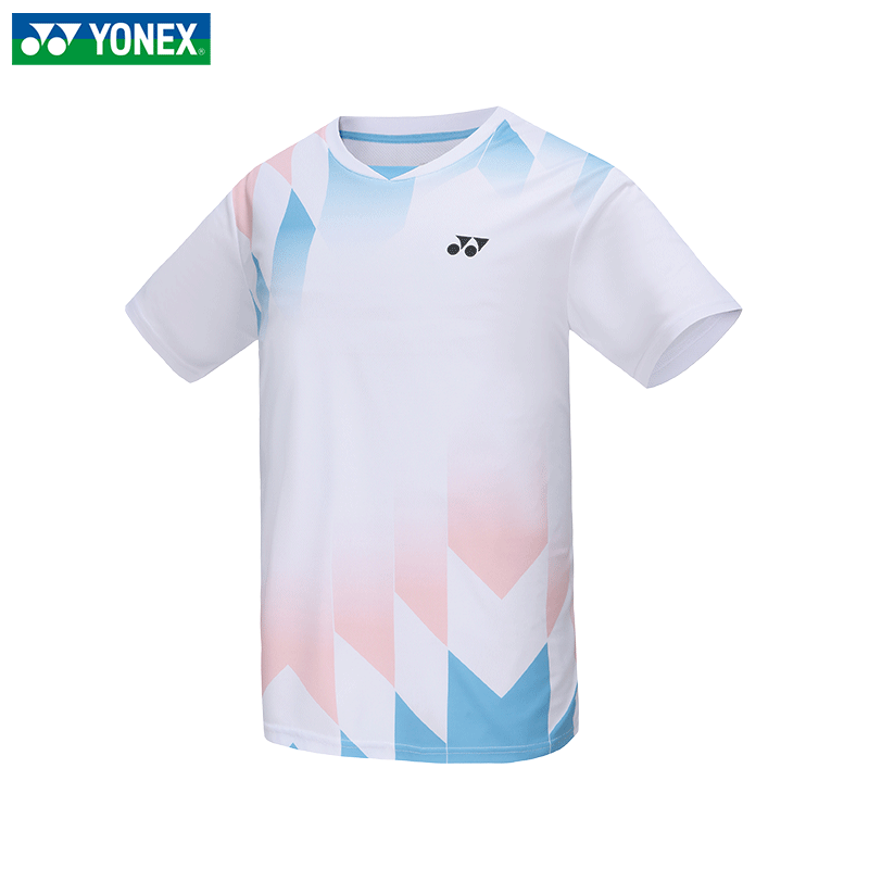 YONEX 尤尼克斯 2024新款尤尼克斯羽毛球服短袖YY速干运动上衣比赛服110124 男