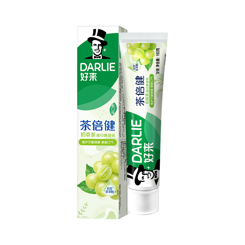好来 清新口气 牙膏 青提味 160g 3.87元（需用券）