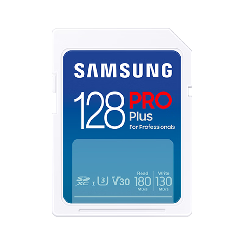 三星（SAMSUNG）128GB SD存储卡PRO 123.98元