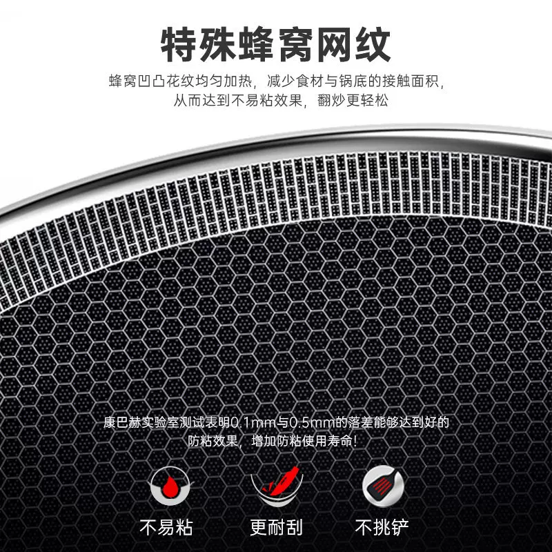 康巴赫 炒锅 32A2蜂窝炒锅 32cm大容量 105.82元 - 线报酷