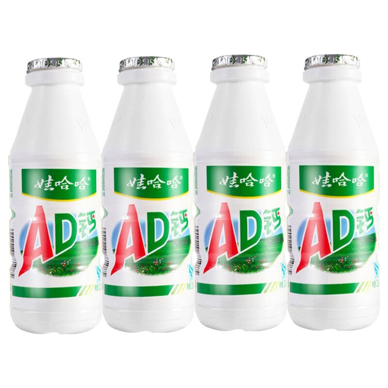 WAHAHA 娃哈哈 AD钙奶饮料220g大瓶装*4瓶 7.4元