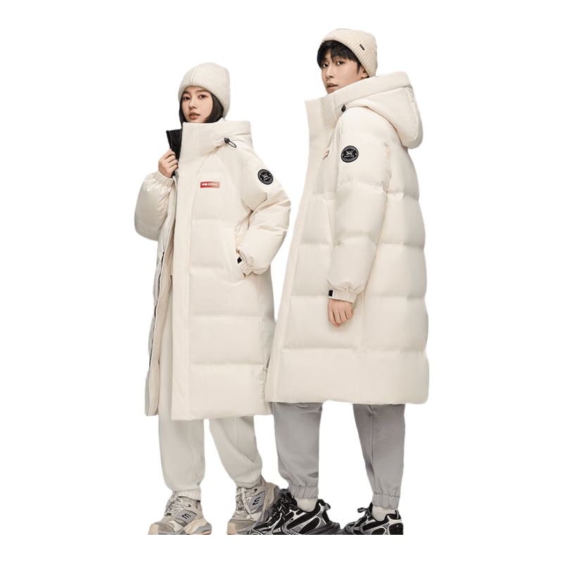 鸭鸭 YAYA 孙颖莎同款航天联名情侣羽绒服 月光白色 YE5B000706A M 170/88A 319元(需