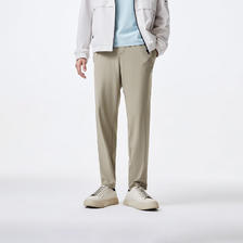 PLUS会员：JACK&JONES 杰克琼斯 新款男装潮流时尚纯色锥形长裤卡其色-E05 183.38