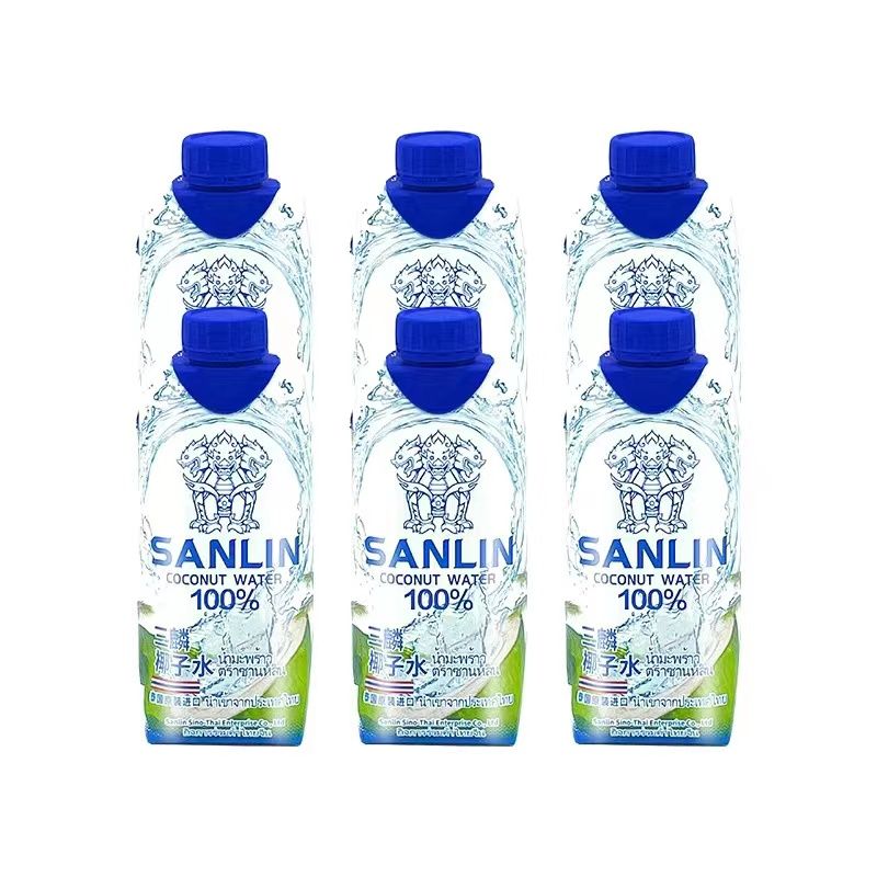 SANLIN 三麟 泰国三麟100%椰子水天然电解质NFC椰青果汁330m*6瓶 18.8元