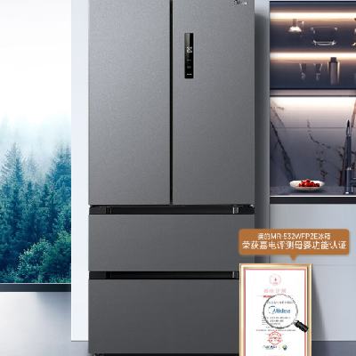 京东百亿补贴：Midea 美的 532法式多门四开门电冰箱变频一级能效家用无霜双