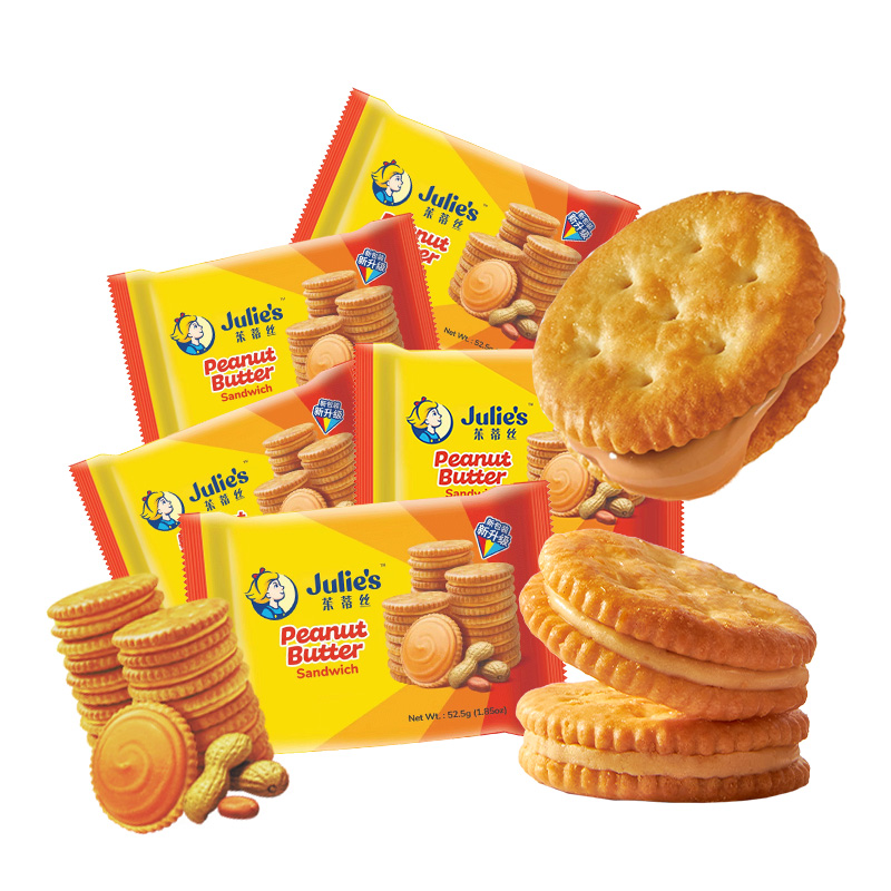茱蒂丝 花生酱夹心饼干 630g（52.5g*12） 24.98元（需用券）