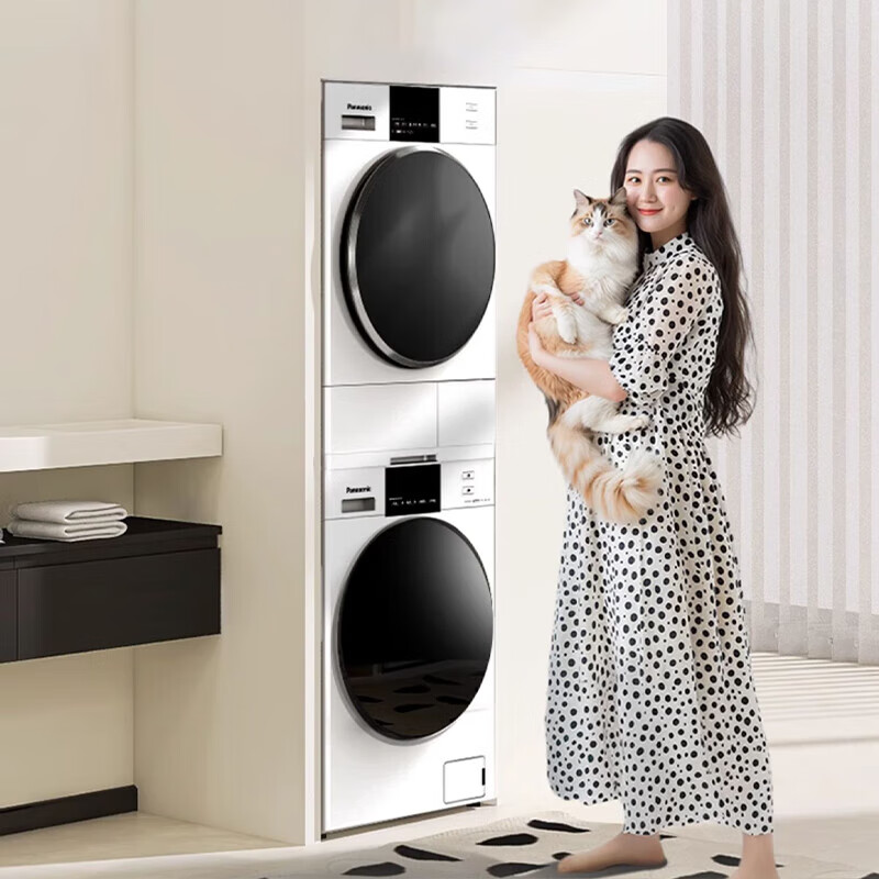Panasonic 松下 白月光3.0除菌款10公斤洗衣机全自动宠物除毛烘除螨双变频热泵