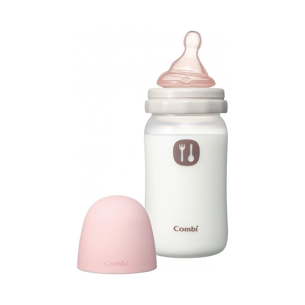 Combi 康贝 婴儿用奶瓶塑料制品240ml附带奶嘴粉色 143.45元