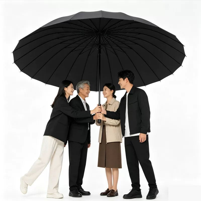 零雨 24骨加固抗风 24骨加固抗风 长柄直杆雨伞 11.07元 - 线报酷