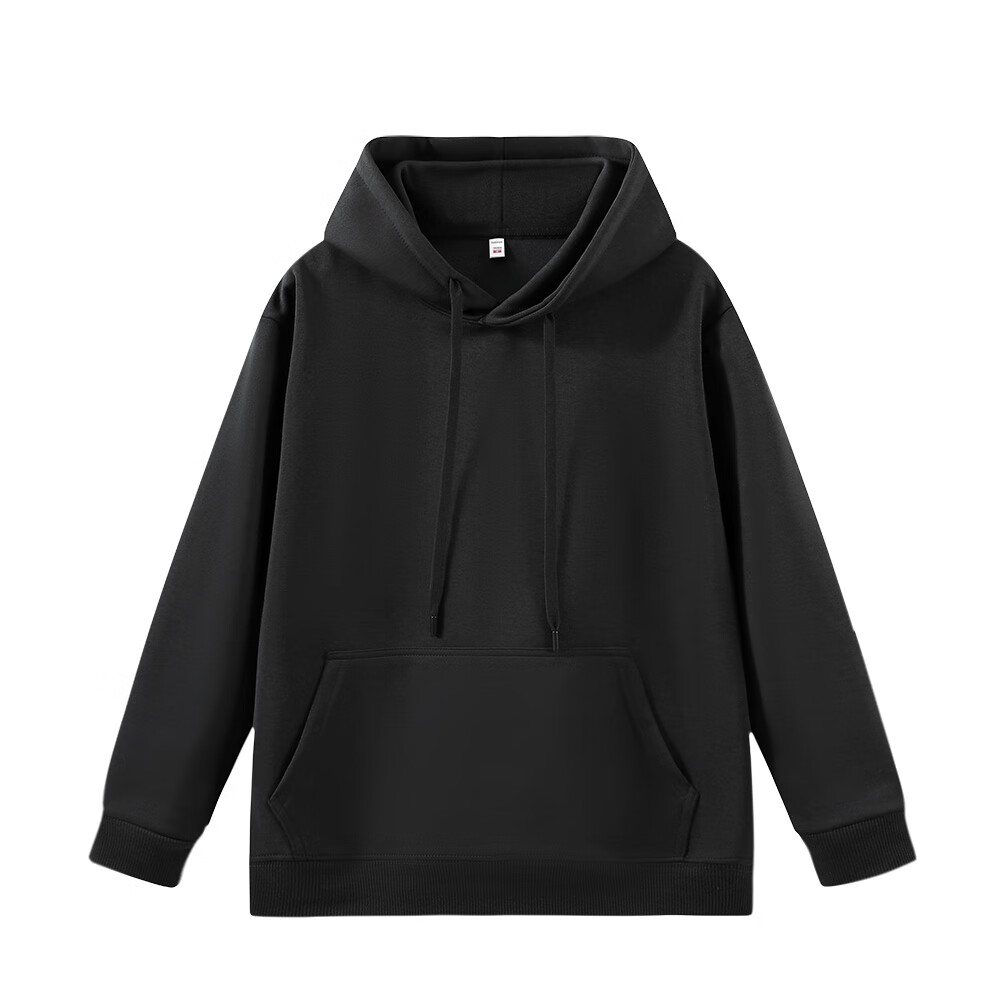 VANCL 凡客诚品 连帽卫衣男秋季休闲运动长袖上衣外套 黑色 XL 39.9元（需用券