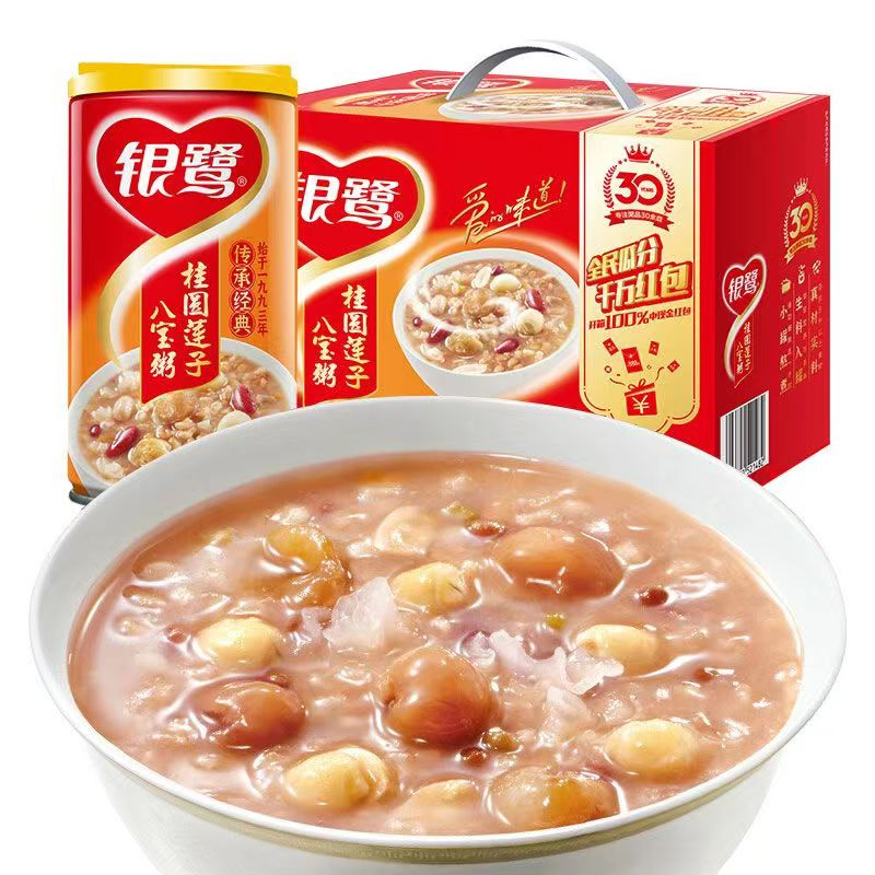 银鹭 桂圆莲子八宝粥 360g*12罐 ￥24.8