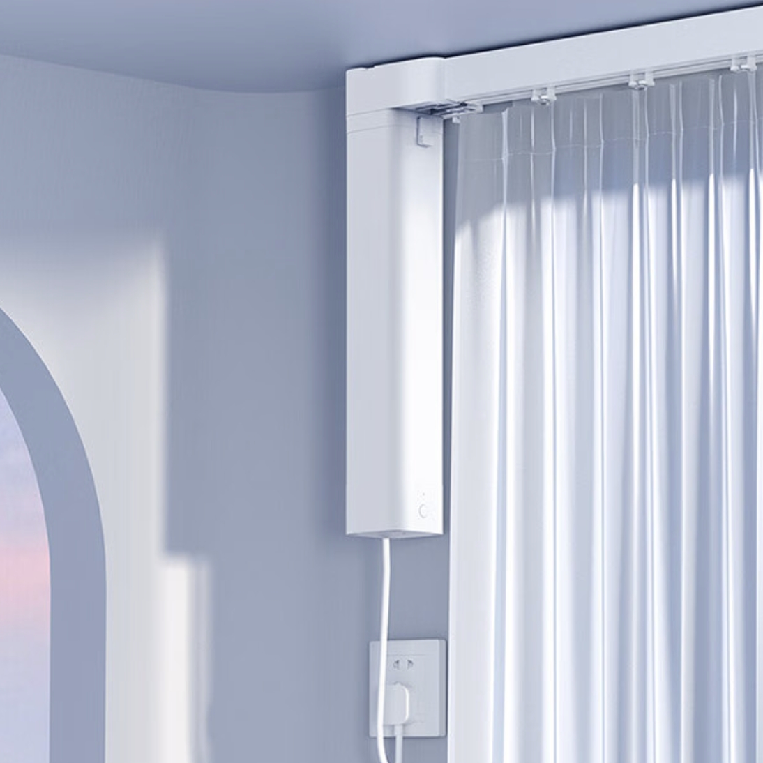 春焕新、家装季：Aqara 绿米联创 智能电动窗帘电机E1 窗帘电机+3米内直轨+安