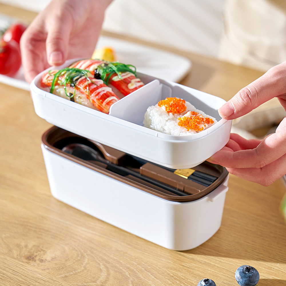 KABAMURA 日本银离子食物收纳盒可微波加热便当盒密封盒日式微波炉 41.61元