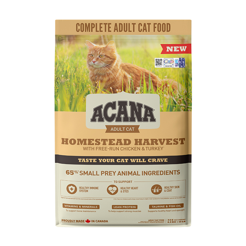 88VIP：ACANA 爱肯拿 丰收家园成猫猫粮 7.2kg 436.05元（需买2件，需用券）