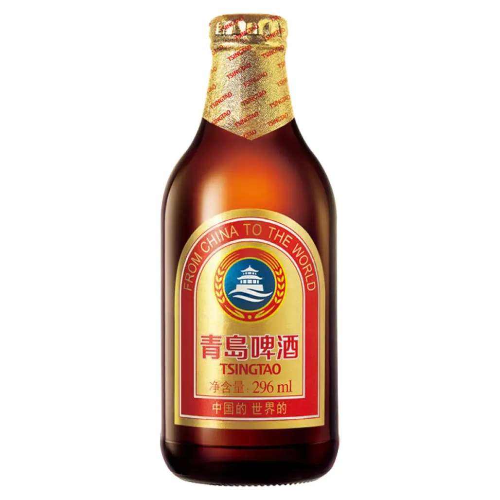 青岛啤酒（TsingTao） 金质小棕金 低温酿造 296ml*24瓶 69.58元（需领券）