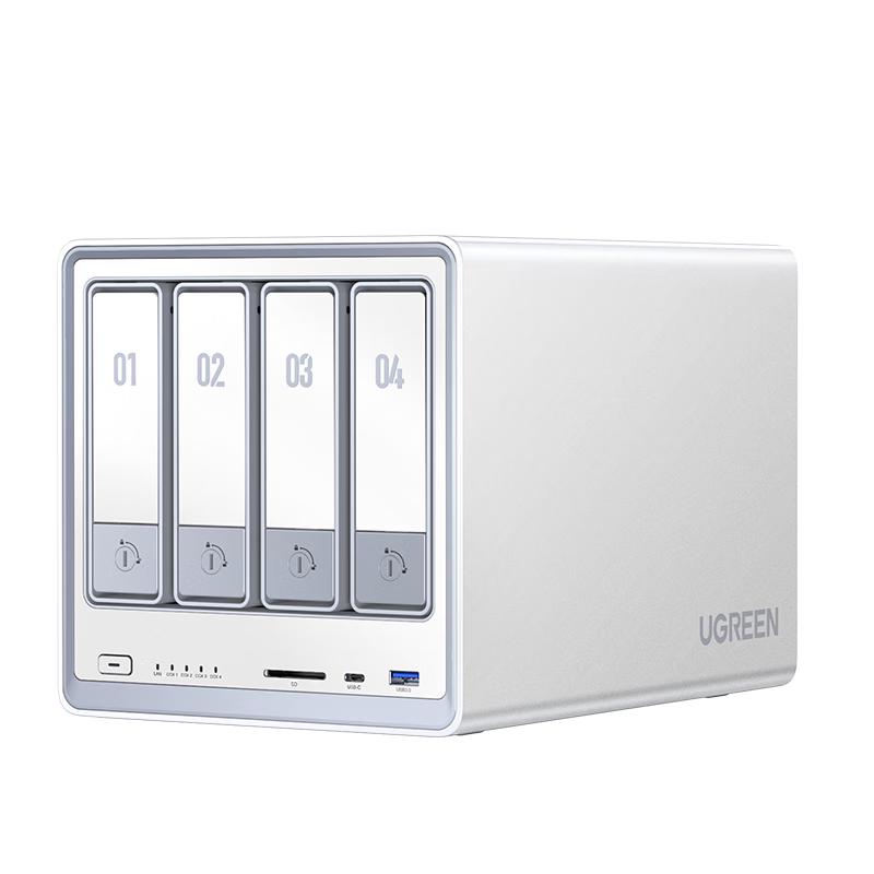 绿联 私有云DXP4800 8G版四盘位NAS网络存储个人云硬盘家庭服务器 AI相册 手机