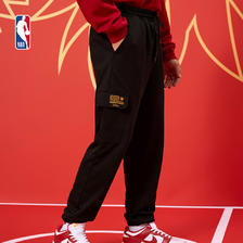 NBA 龙年系列 宽松黑色中性棉质长裤男裤秋冬运动休闲长裤 M 300.3元