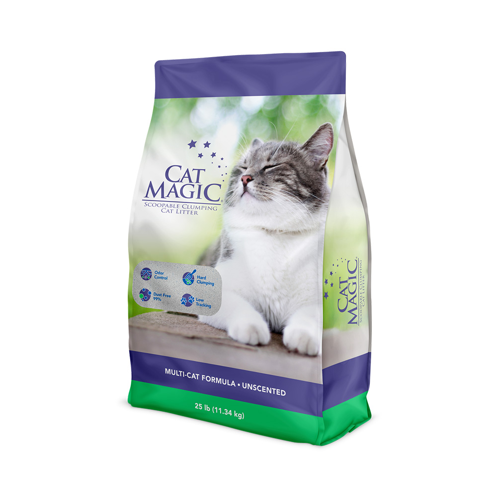 PLUS会员：CAT MAGIC 喵洁客 膨润土猫砂 紫标 25磅 85元包邮（双重优惠）