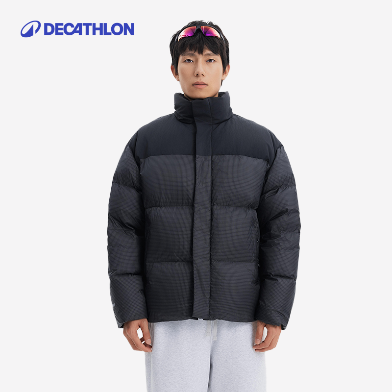 DECATHLON 迪卡侬 男款拼接格纹休闲羽绒服 8930338 769.9元包邮（需用券）