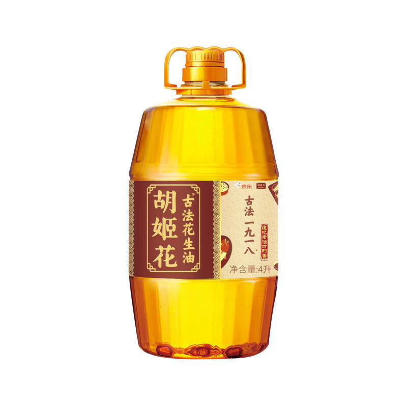 胡姬花 古法压榨一九一八花生油4L ￥88.17