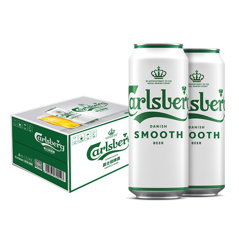 嘉士伯 Carlsberg 淳滑啤酒 500ml*12罐 69元（需用券）