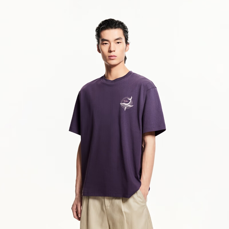 杰克琼斯 杰克·琼斯（JACK&JONES）男装25年短袖T恤男士夏季100%纯棉圆领潮流