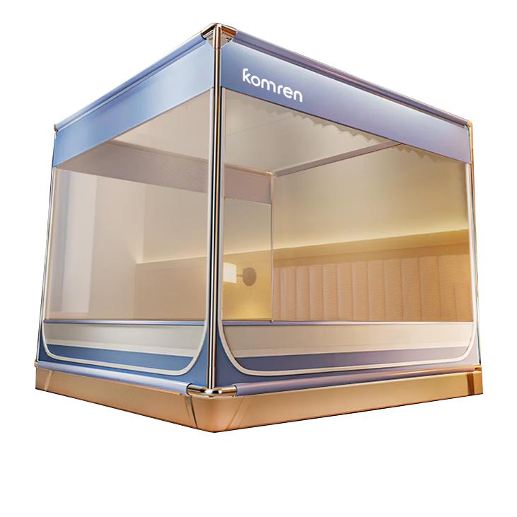 西漢 A类家用婴儿防摔围栏蚊帐三开门1.5×2米床 93.25元