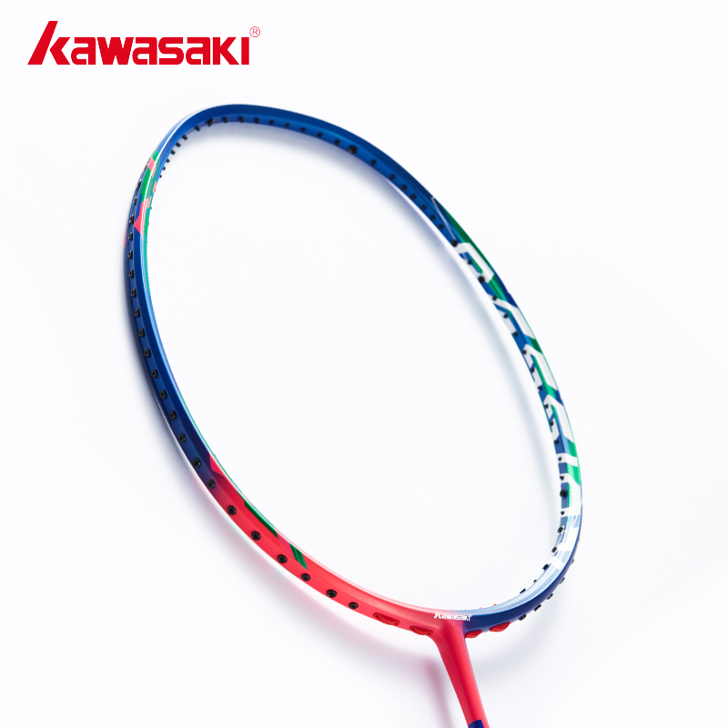 88VIP：KAWASAKI 川崎 羽毛球拍P5II超轻全碳素专业男女进阶速度型耐用单拍2023