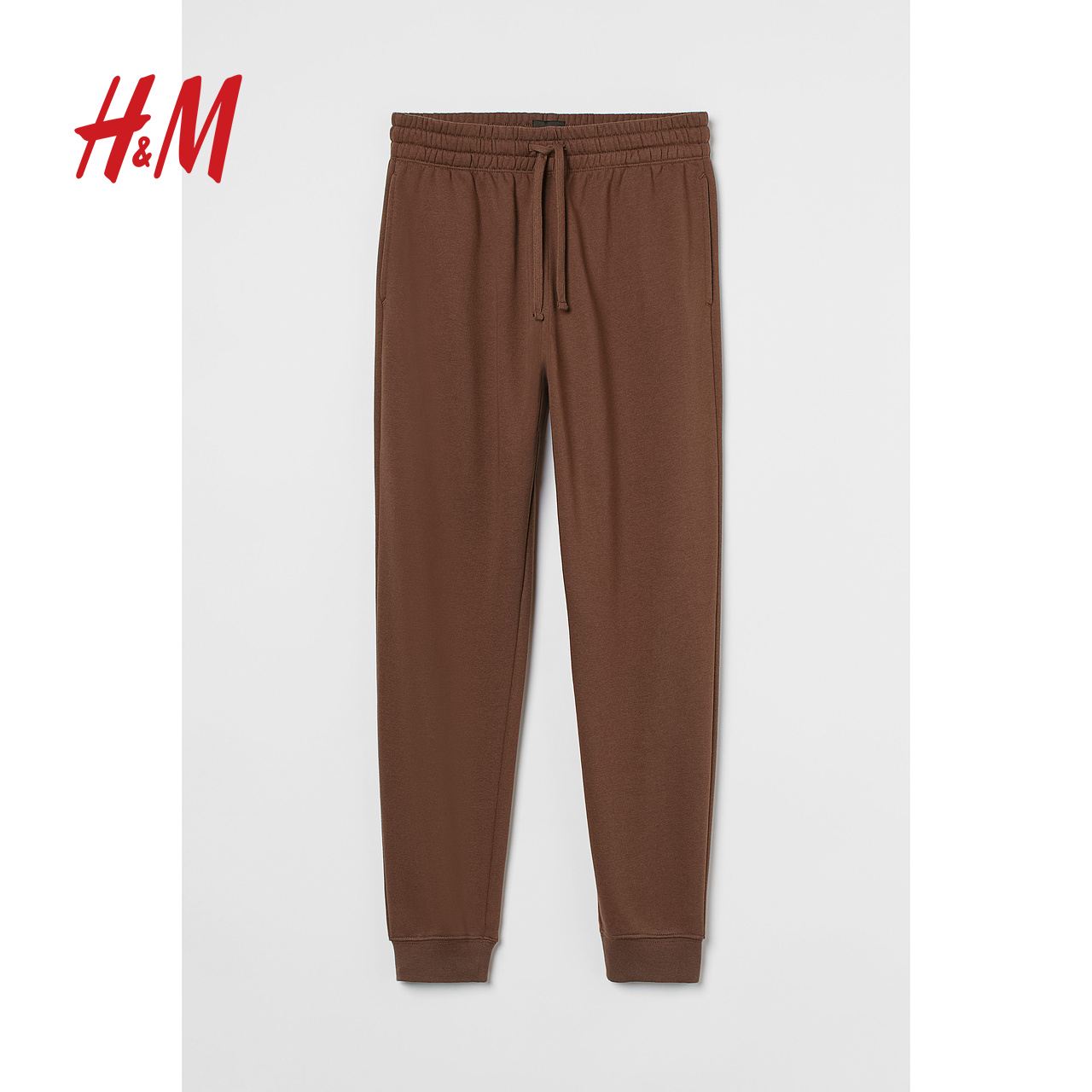 H&M HM男装休闲裤秋装柔软舒适束脚抽绳美拉德风运动慢跑裤0970817 68元（需买