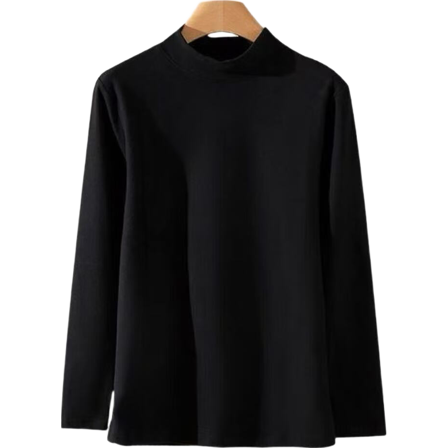 男士半高领德绒秋衣打底衫 咖啡色 130克 M 恒温保暖长袖 4.99元(需领券)