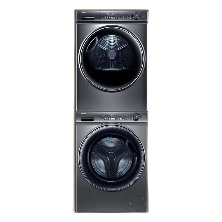 家装季、以旧换新：Haier 海尔 EG100MATESL6+EHGS100FMATE81U1 热泵洗烘套装 5199元（