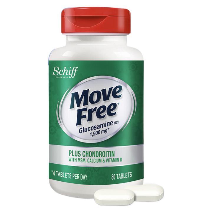 Move Free 益节 高钙氨糖软骨素钙片 美国进口维骨力MSM氨基葡萄糖 氨糖高钙片