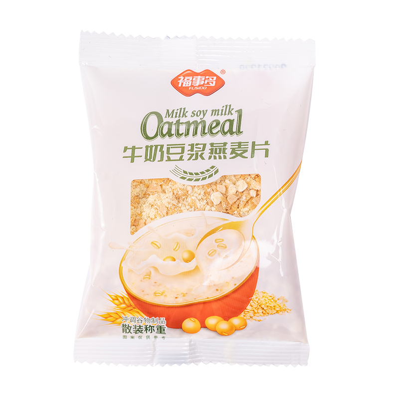 FUSIDO 福事多 牛奶豆浆燕麦片约30g营养早餐即食冲饮麦片食品 2.76元