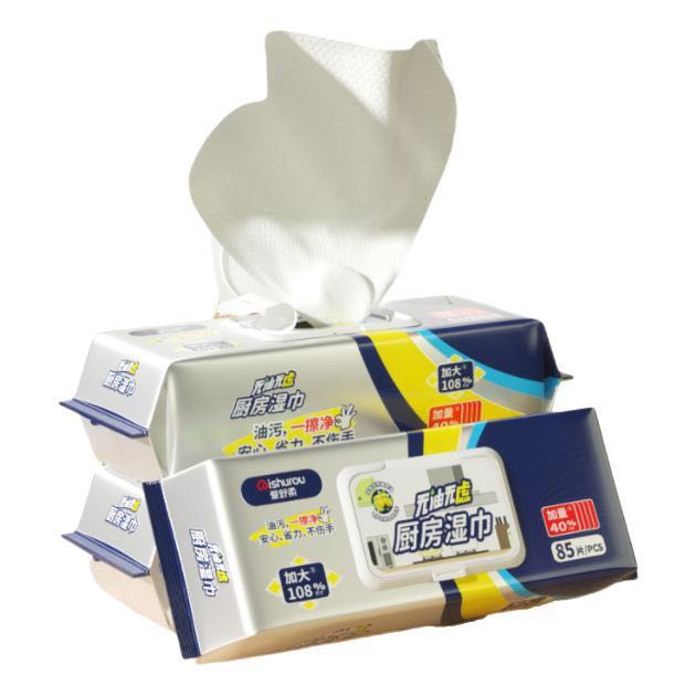 PLUS会员：ishurou 爱舒柔 厨房湿巾 85片 5.81元（需买3件，多重优惠）