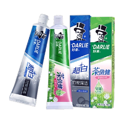 DARLIE好来 超白茶茉莉香牙膏 2支共370元 14.61元+0.39元淘金币
