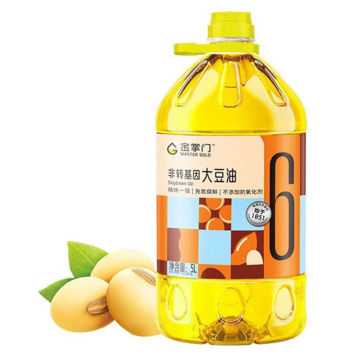 plus会员：金掌门食用油 非转基因 大豆油5L 精炼一级*3件 126.51元（合42.17元/