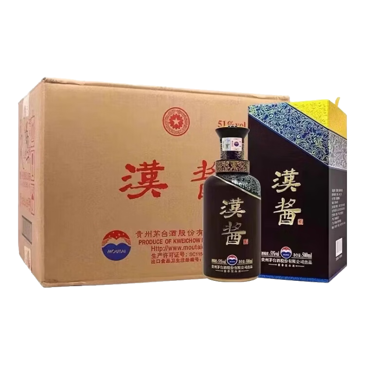 茅台 汉酱3.0 酱香型白酒 51度 500mL 6瓶 整箱 喜宴专享 纯粮酿造 1399元