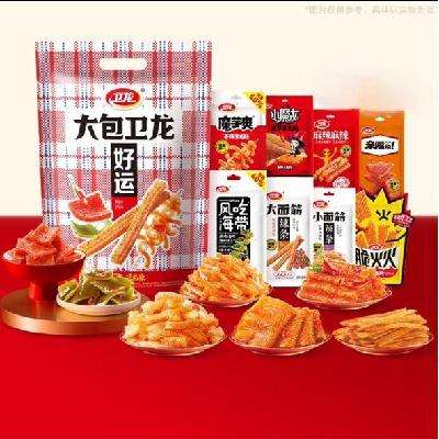 卫龙 蛇皮袋零食大礼包 612g 拍2件 53.85元+运费(合26.93元/件)