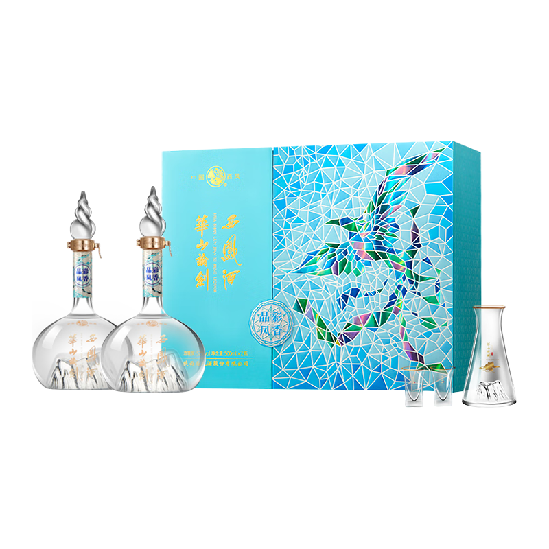 西凤酒 华山论剑 52度 凤香型白酒 500mL*2瓶 378.61元