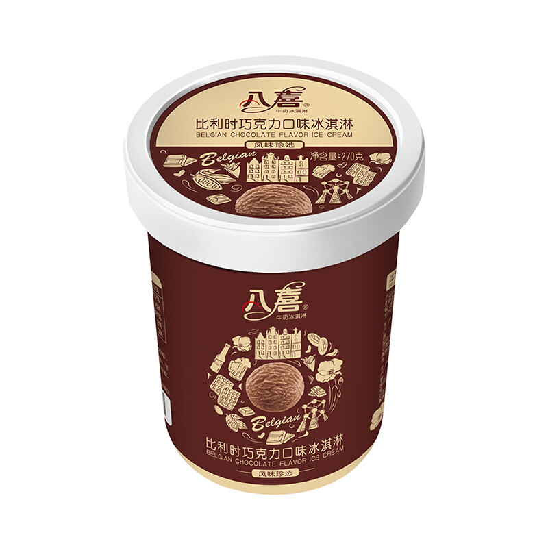 八喜 比利时冰淇淋 巧克力味 270g 17元