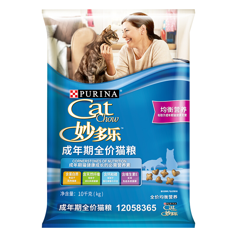 CatChow 妙多乐 均衡营养成猫猫粮 10kg 175元