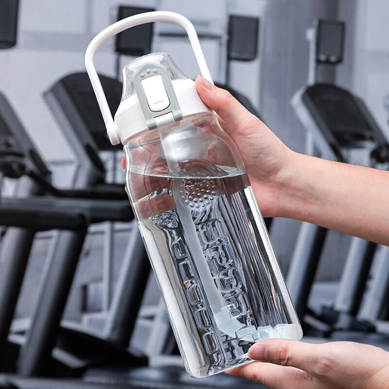 Beisesi 贝瑟斯 大容量塑料水杯便携健身运动水壶太空杯耐高温水瓶顿顿杯桶 13.91元（需用券）