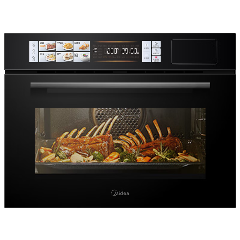 再降价、618预售、PLUS会员：Midea 美的 无边系列 55L 嵌入式蒸烤箱 SX5 3459元+9.
