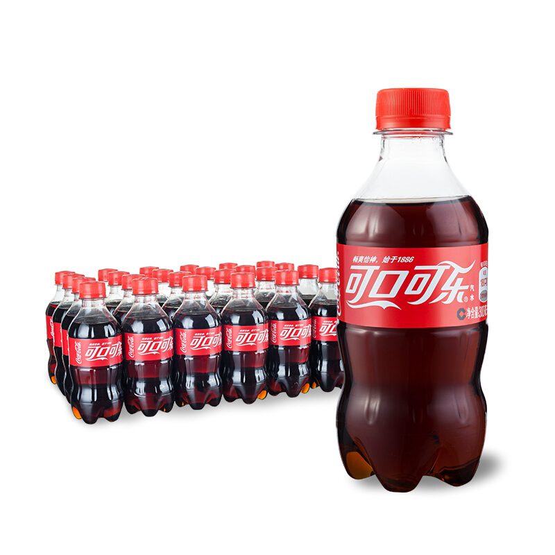 Coca-Cola 可口可乐 汽水 碳酸饮料 300ml*24瓶 整箱装 27.91元（需买2件，需用券）