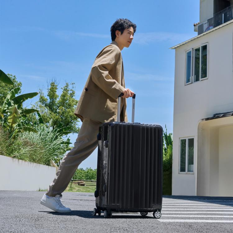 外交官 拉杆箱时尚铝框箱经典竖纹男女旅行箱TC-909 468元 - 线报酷