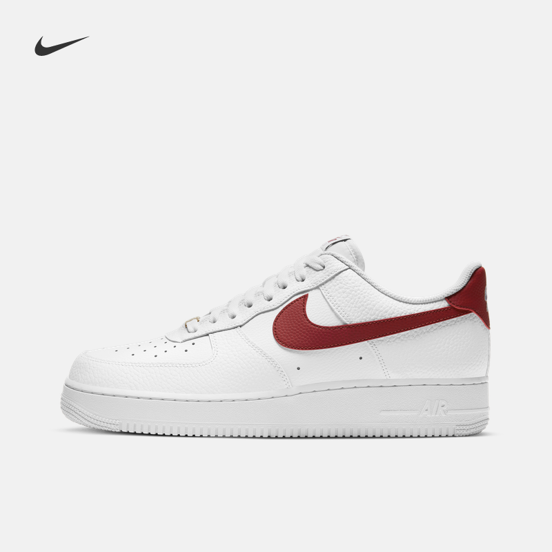 NIKE 耐克 男鞋AIRFORCE1白红空军一号运动鞋夏新款板鞋CZ0326-100_116 372元（需用