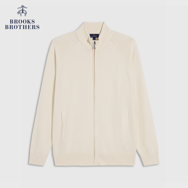 Brooks Brothers 男士春夏季款纯棉休闲毛衣外套拉链开衫 988元