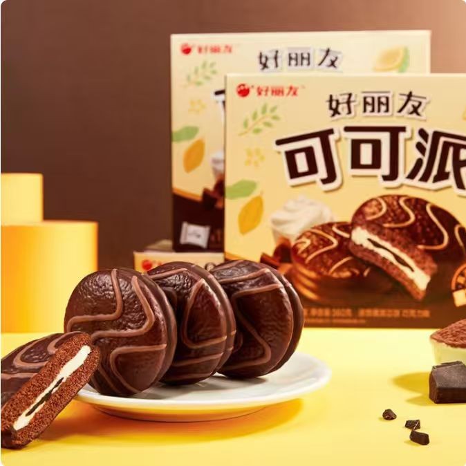 好丽友 可可派 涂饰蛋类芯饼 巧克力味 12枚装 360g（新日期现货） 13.9元（需