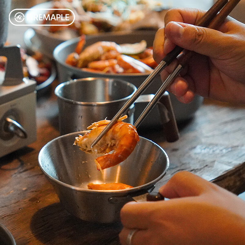 Fire-Maple 山澜不锈钢餐具套装户外便携餐碗锅具 54元
